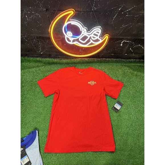 Lot Of 2 NWT Nike Mini Swoosh Dri Fit T-Shirt Gym Workout Casual Mens Sz MD - Picture 4 of 8